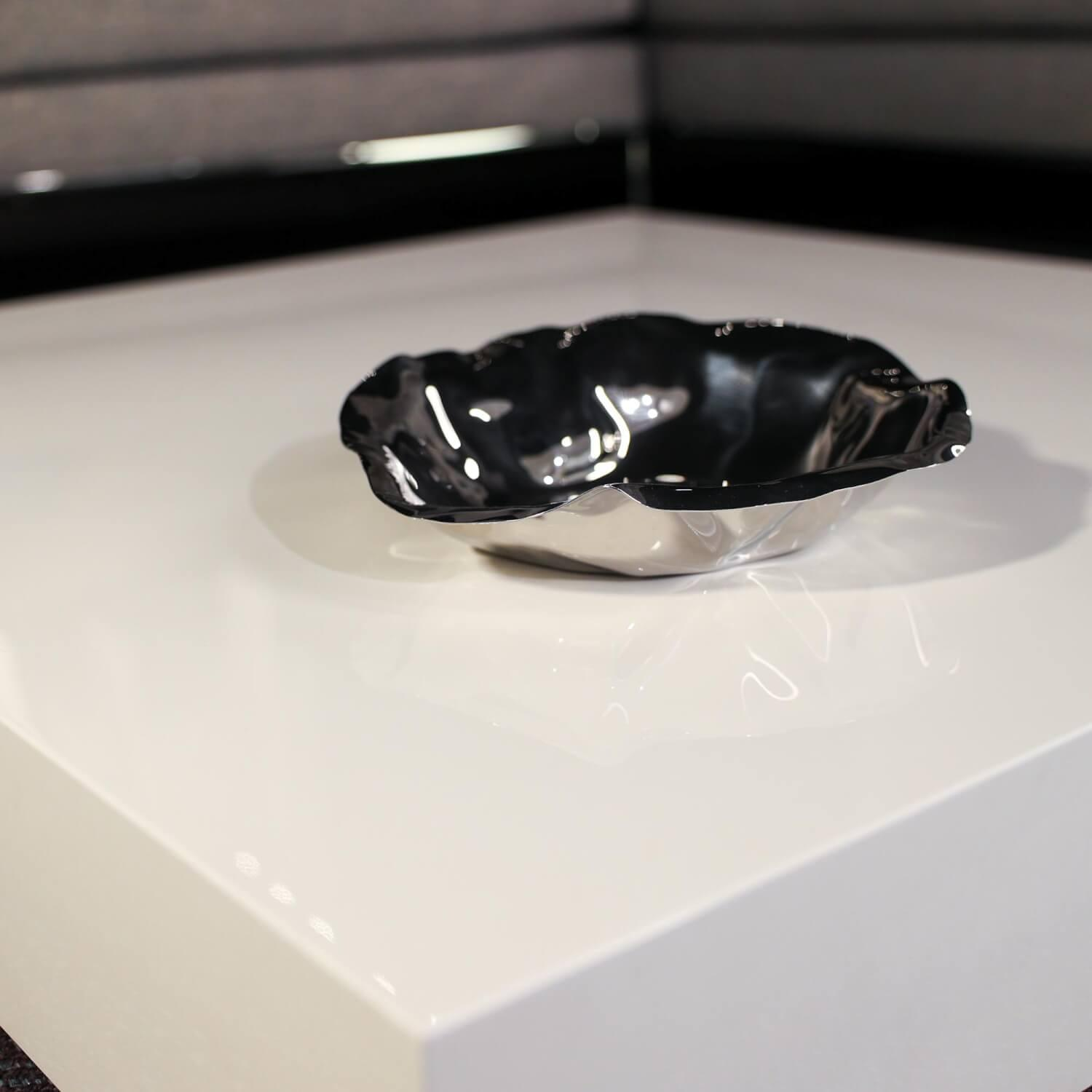 Cassina - Couchtisch Note Niedrig Mit Rollen Lack Glänzend Weiß Und Brücke Aluminium Eloxiert - 9