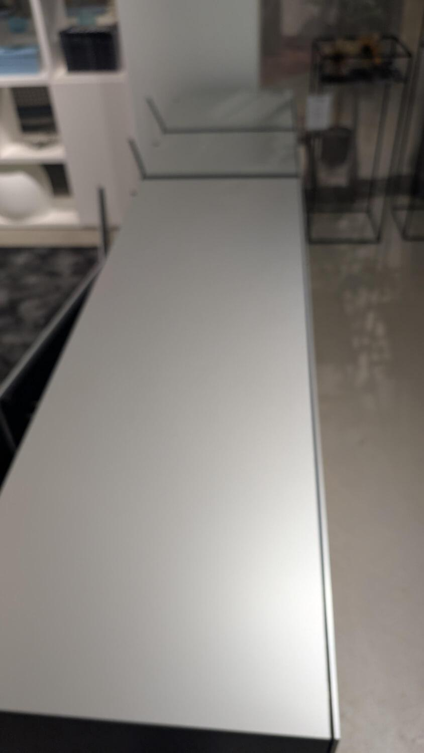 Kettnaker - Sideboard Alea Fugenplatten Vertikal Oberfläche Aluminium Natur Korpus Lack Schwarz Matt - 8