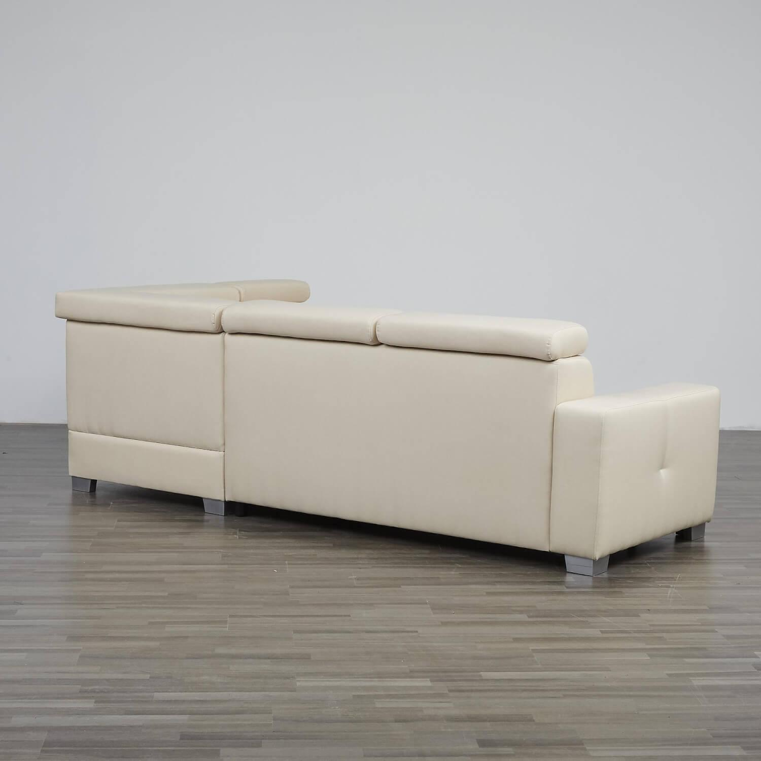 Max Winzer - Eckgarnitur DiscMit Stauraum Und Sitztiefenverstellung Stoff Beige Gestell Silber - 6