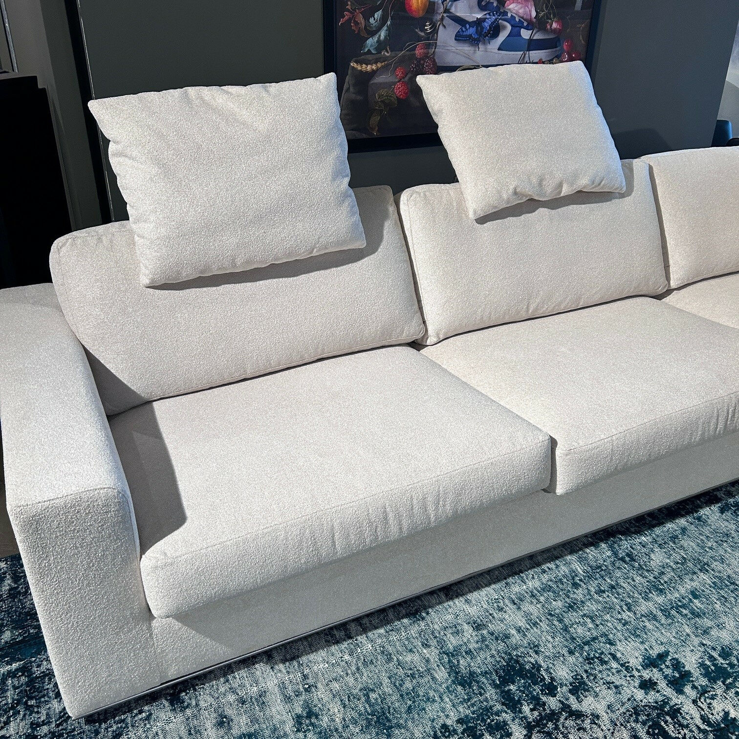 Bielefelder Werkstätten - Ecksofa Inspiration Stoff 1794 171 Greige Rahmen Holz Perlmausgrau Lackiert Inklusive Kissen - 3