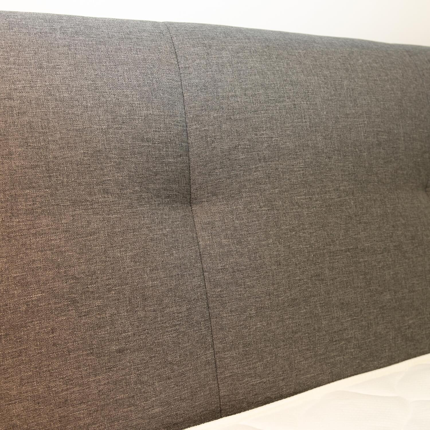 set one by Musterring - Boxspringbett Florida Bezug B392 Anthrazit Feinmeliert Mit Bettkasten Inklusive Topper - 21