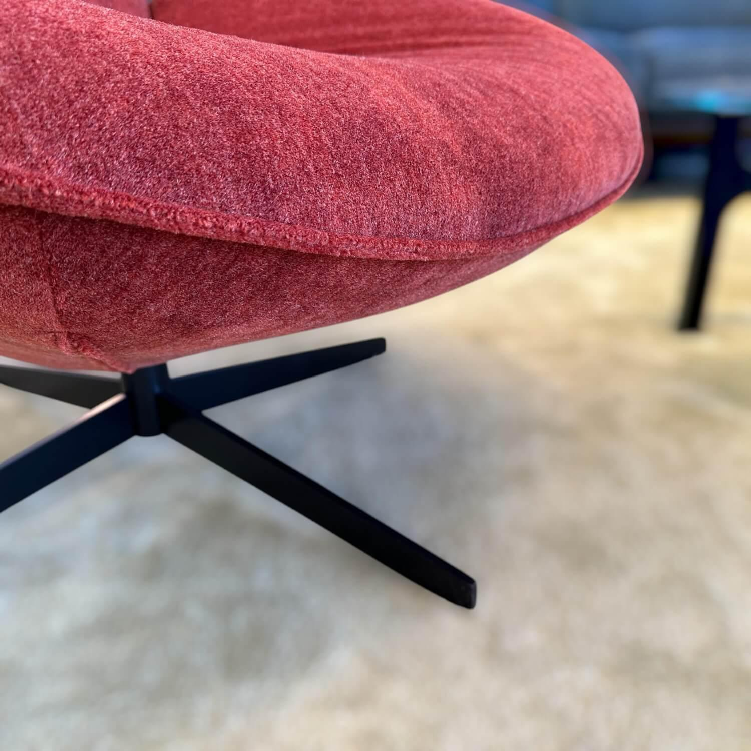 IP Design - Funktionssessel Allrounder Stoff Savoy BW1792-262 Mit Rot Sternfuß Schwarz Matt Mit Dreh- und Neigefunktion - 4
