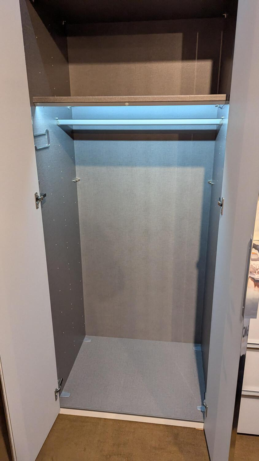Nolte - Horizont 110 kastfront glas G71 zijdegrijs grijs wit corpus polarwit wit interieur linnenlook twist - 6