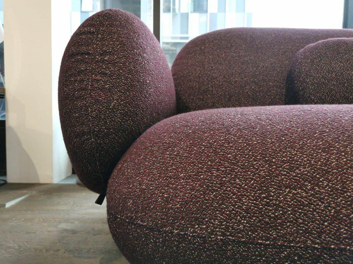 Leolux - Chaiselongue Pulla Bezug Stoff 4 Mondo Viola 13 Füße Aluminium Poliert - 5