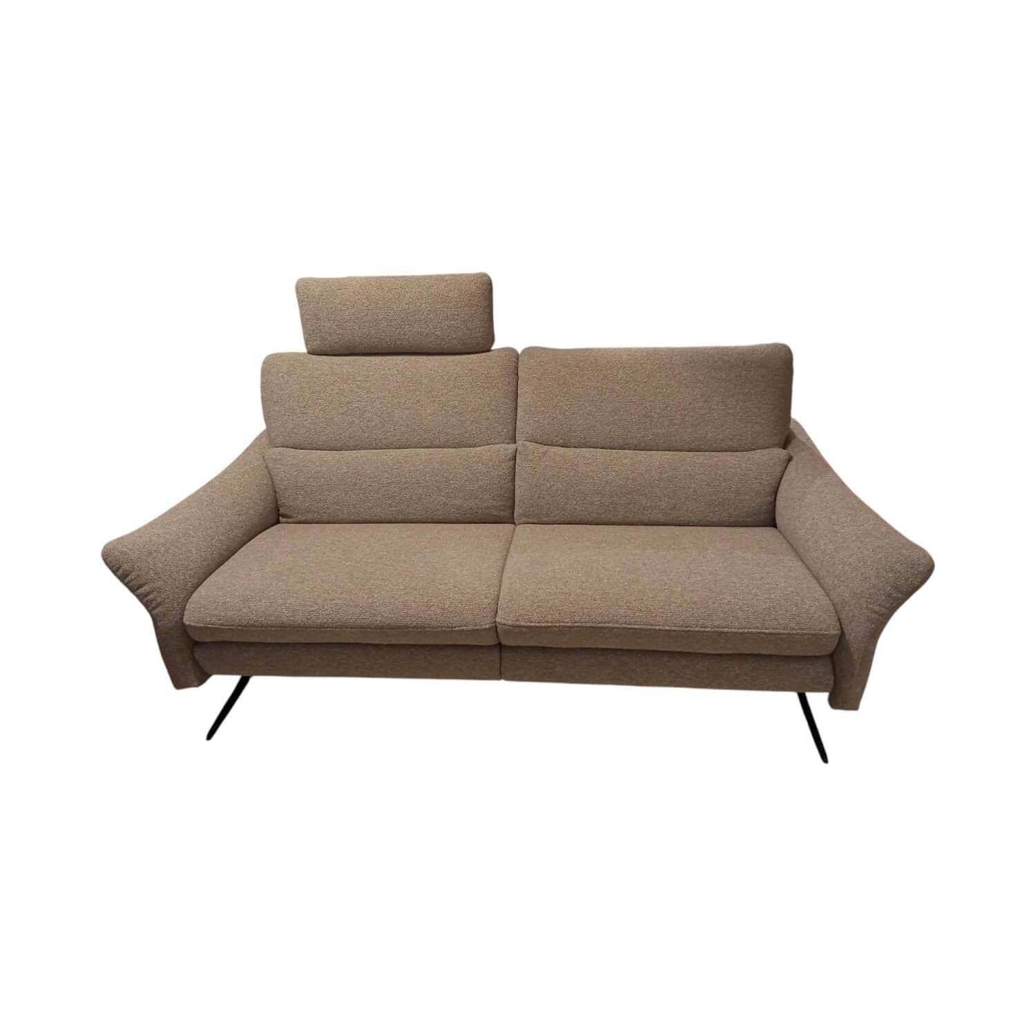 himolla - Sofa MS 1018 Stoff 20 Pura Simple Grau Metallkufe Anthrazit Mit Elektrischer Funktion - 1