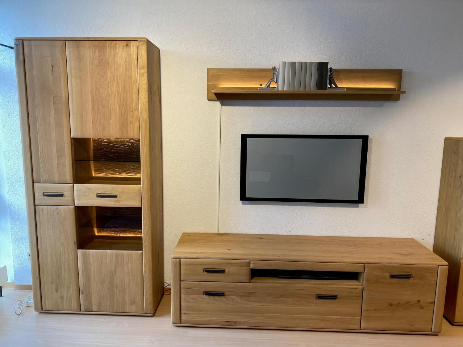 MCA Furniture - Wohnwand Alento Ast-Balkeneiche - 6