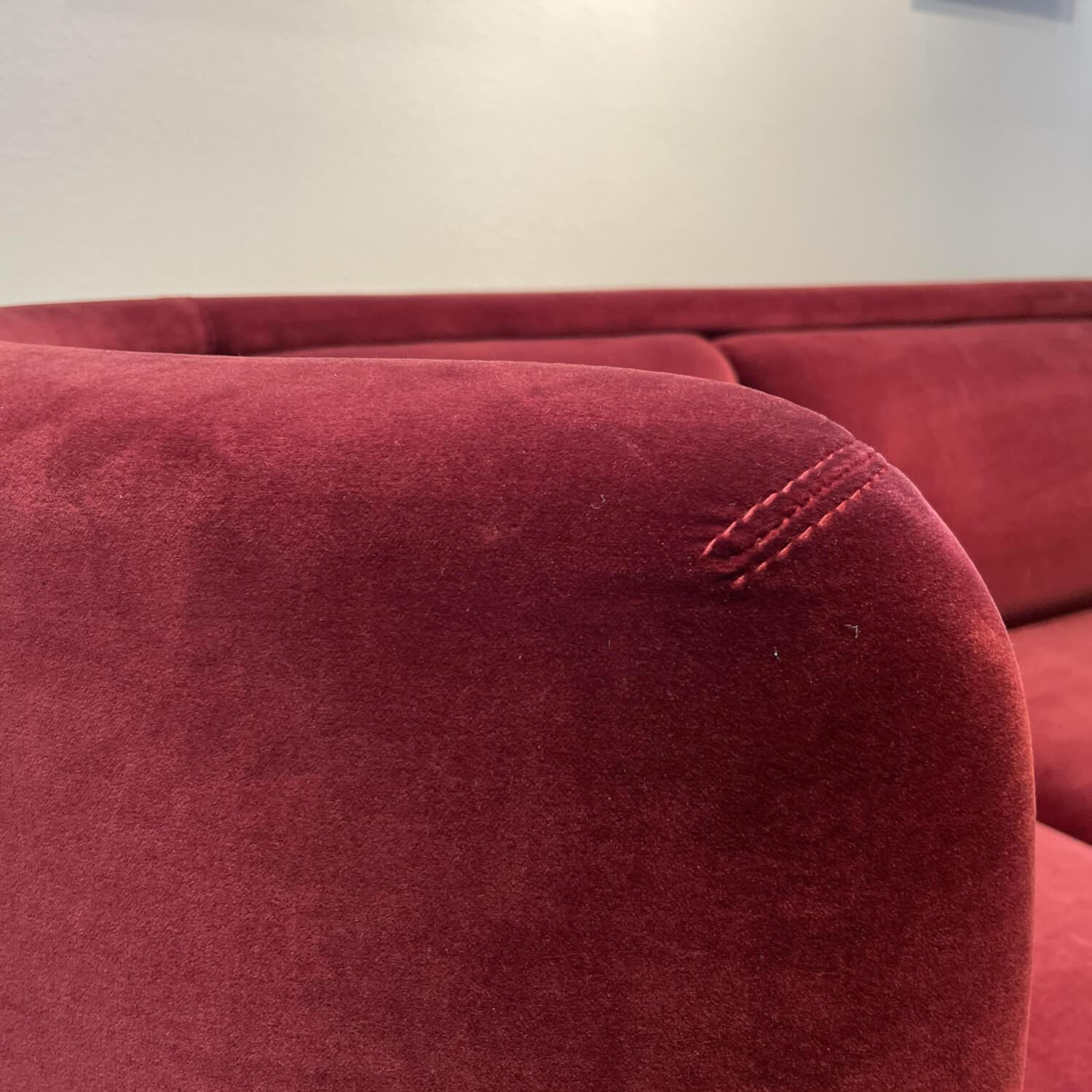 Wittmann - Sofa Vuelta Lounge Velour Brodeaux Füße Pulverbeschichtet Bronze - 3