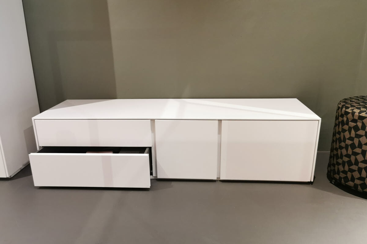 Schönbuch - Bank Stripes MDF Lackiert Schneeweiß - 3