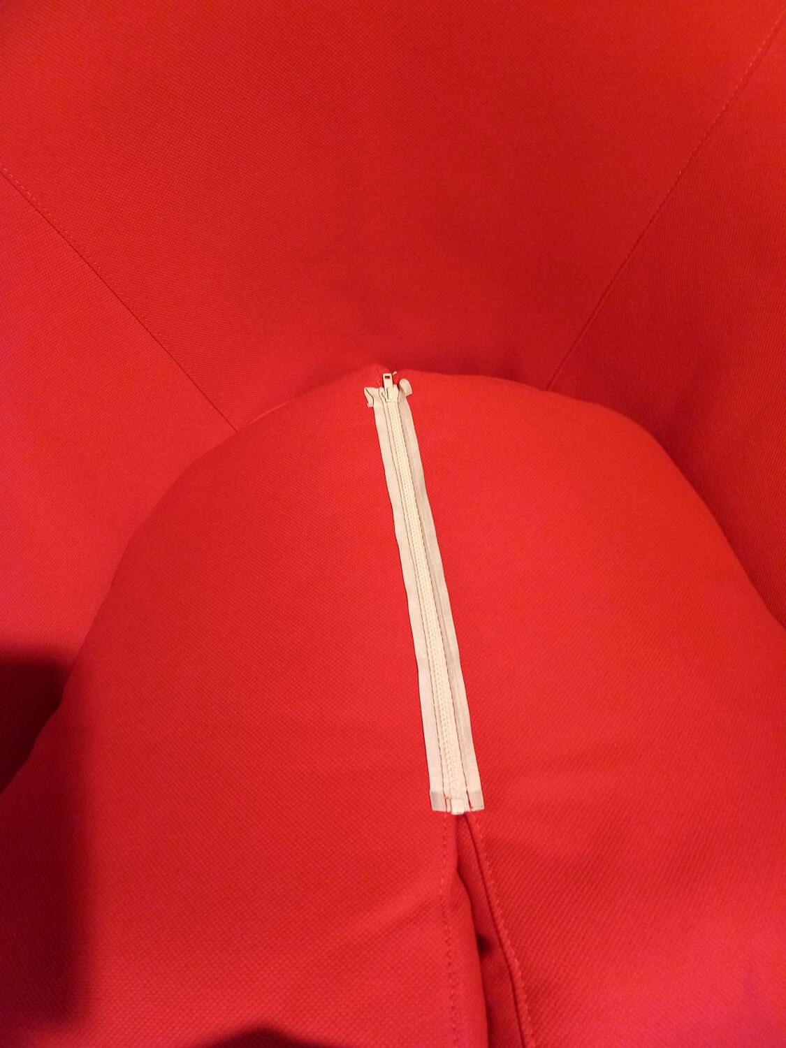 Kappa Salotti - Sessel Coco Stoff 4797 Rot Füße Chrom - 4