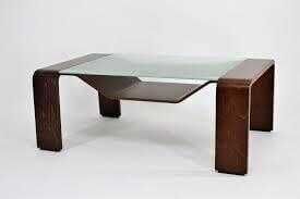 Stressless - Couchtisch Pegasus Glas Mahagoni Holz - 1