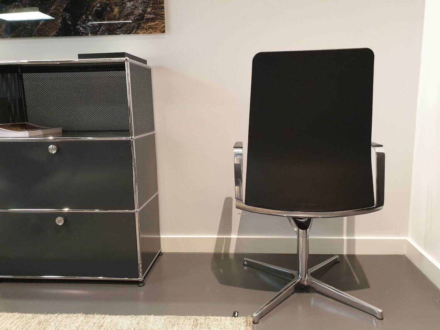 Walter Knoll - Konferenzstuhl Leadchair Executive 2013 Congress Black Aluminium Hochglanzpoliert - 2
