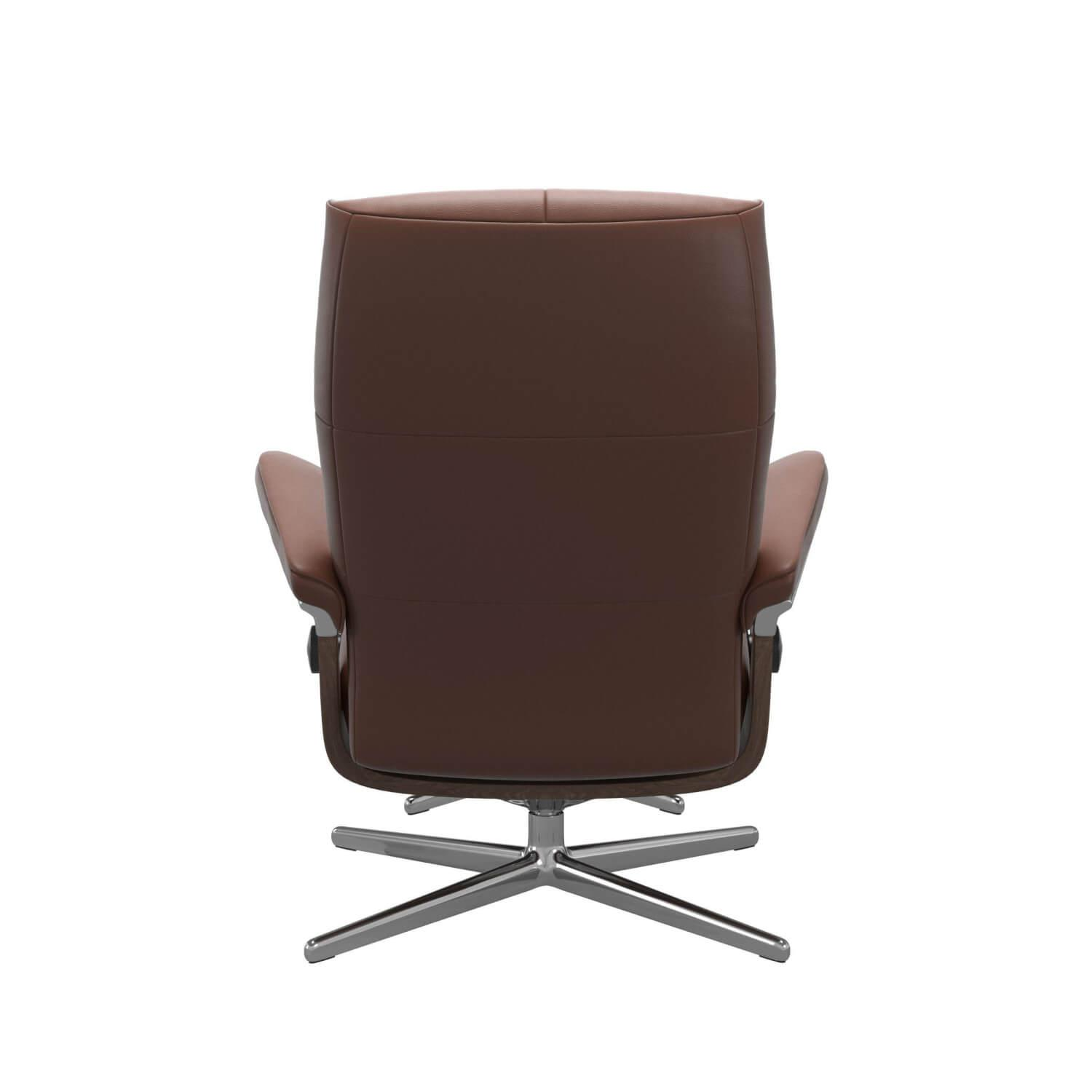 Stressless - Relexsessel David M Cross Leder 094 Paloma Espresso 33 Dunkelbraun Gestell Walnuss 06 Füße Alu 40 Mit Hocker - 4