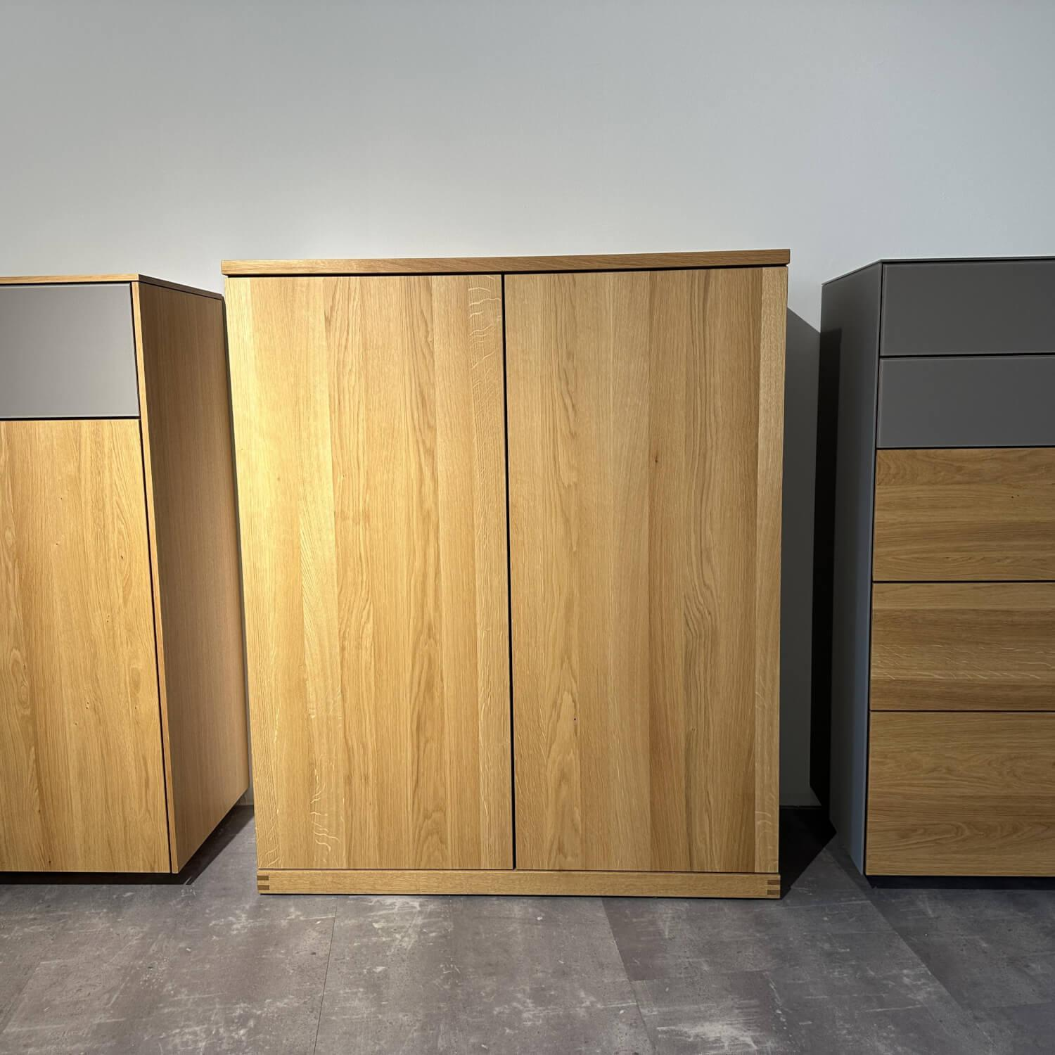 Team 7 - Kommode Außen Eiche Geölt Innen Buche Glasboden - 4