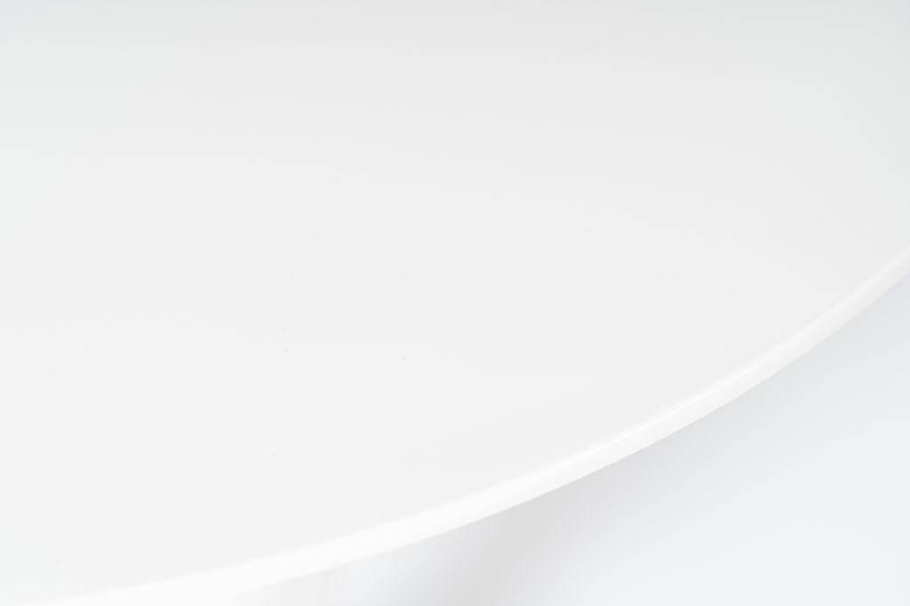 Zanotta - Beistelltisch Doris 6535 Hochglanzlack Weiss RAL 9016 Rahmen Stahl Fuß Und Platte Lackiertem Holz - 2