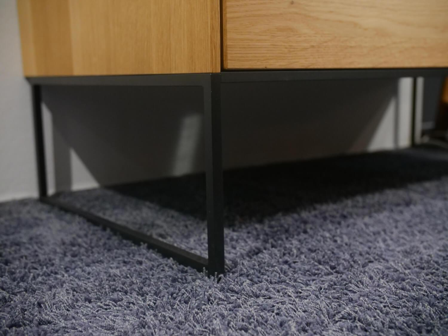 Team 7 - Sekretär Filigno Eiche Naturöl Holzbasis Metallrahmen Gestell Schwarz - 6