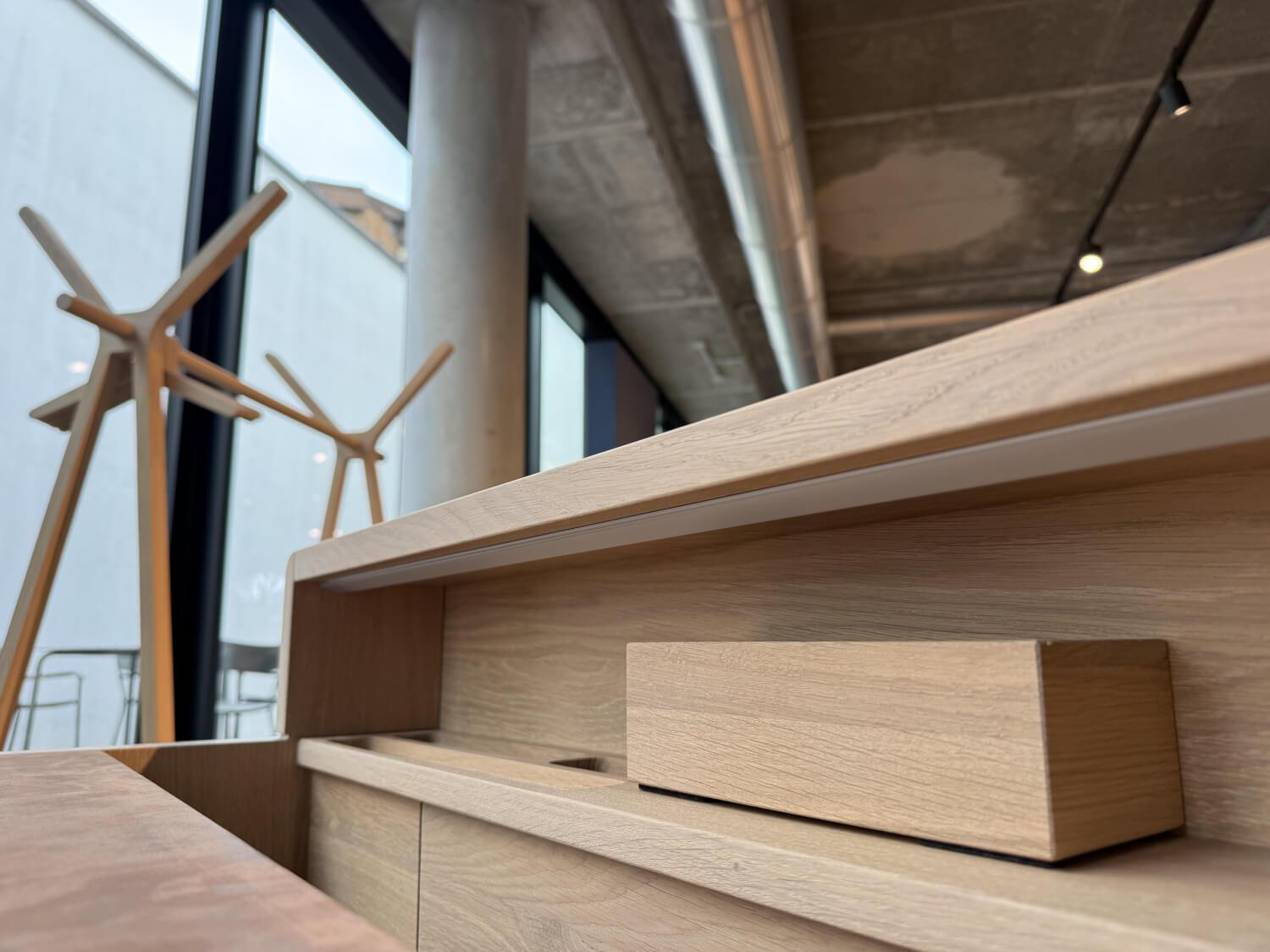 Team 7 - Sekretär Sol Eiche Weißöl Naturleder Taupe - 4