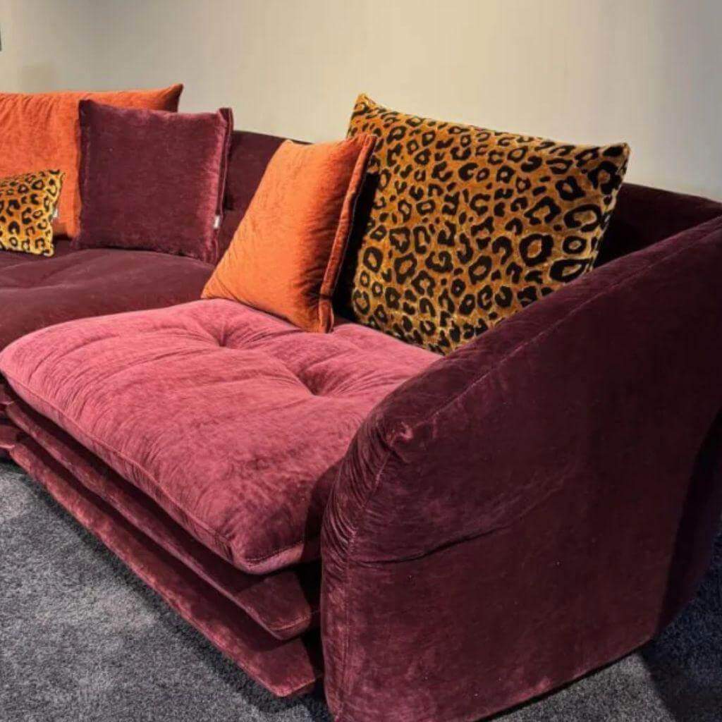 Bretz - Ecksofa Manyara Z 101 li Stoff 67 7119 Margaux Rot Lila - 2