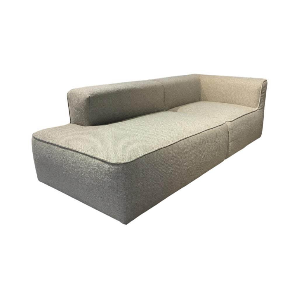 Blomus - Sofa Tasi 669 Stoff Socia Kuon Desert Grau Beige Füße Kunststoff Schwarz - 1