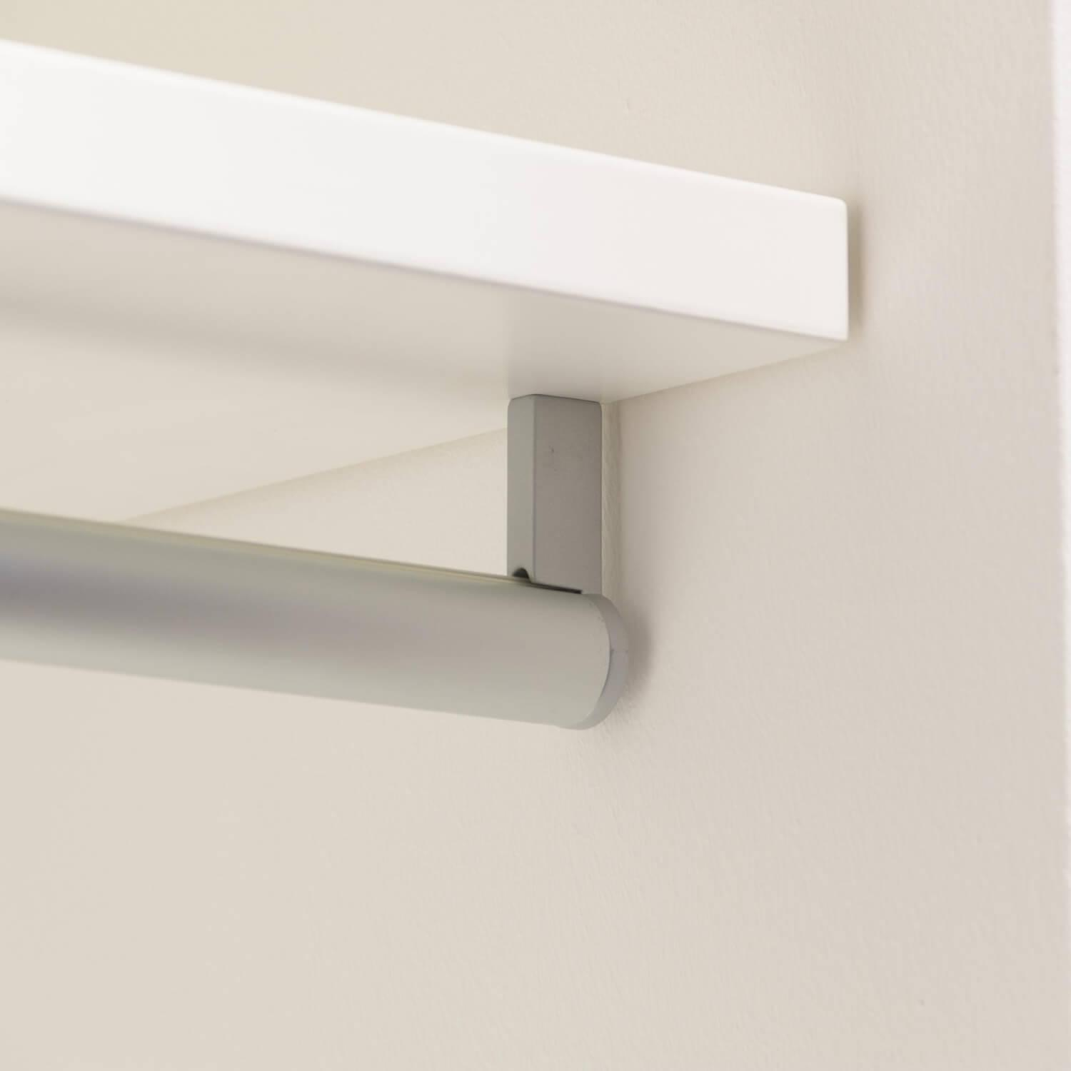 Morassutti - Kleiderschrank Bianco Opaco O 01 Weiß Inklusive Fachböden Kleiderstange Und Schubkasten - 12