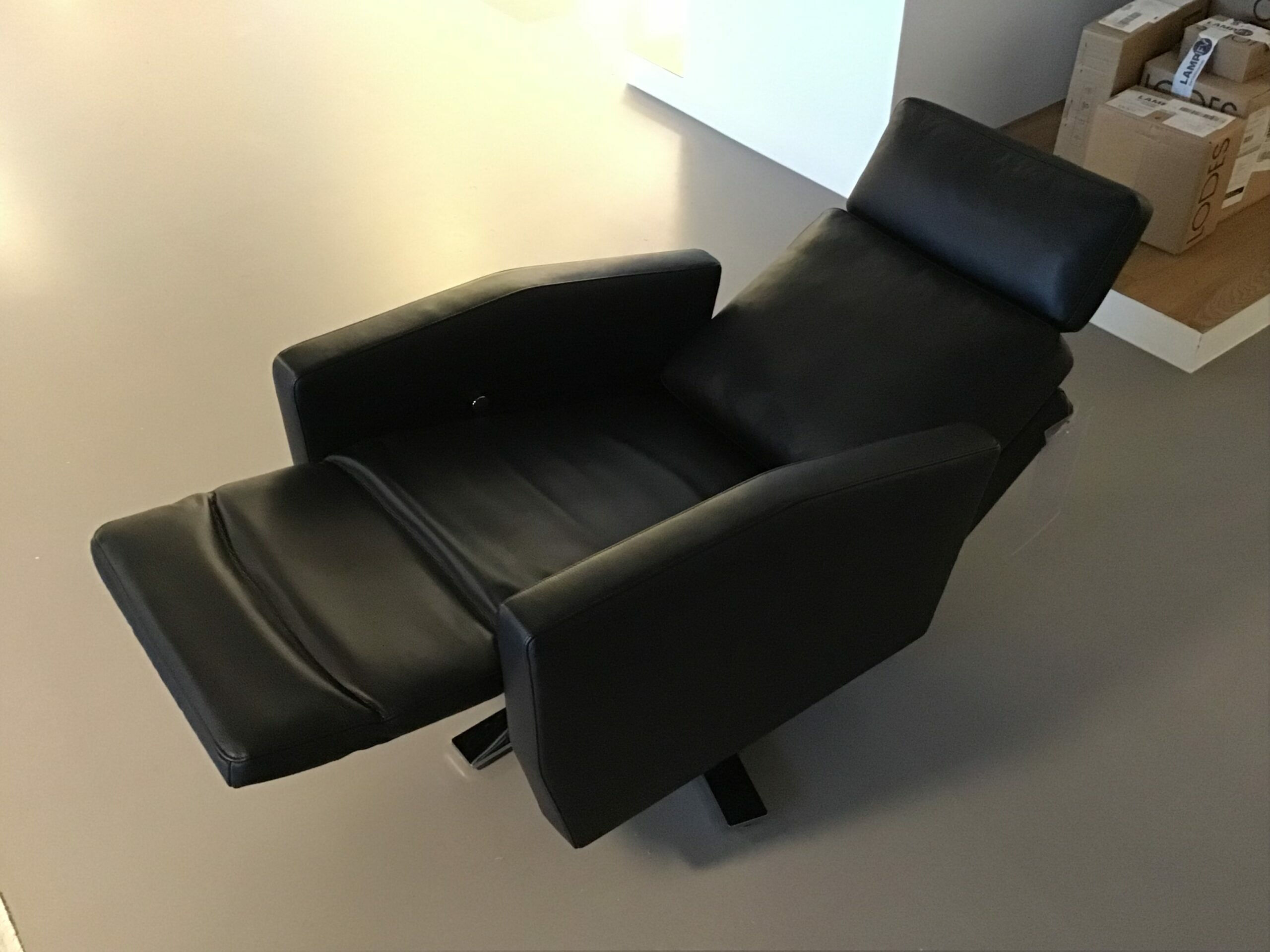 Weibelweibel - Sessel Lenis Rancho Schwarz L0771A Gestell 5-Sternfuß Chrom Glänzend mit Relaxfunktion - 6