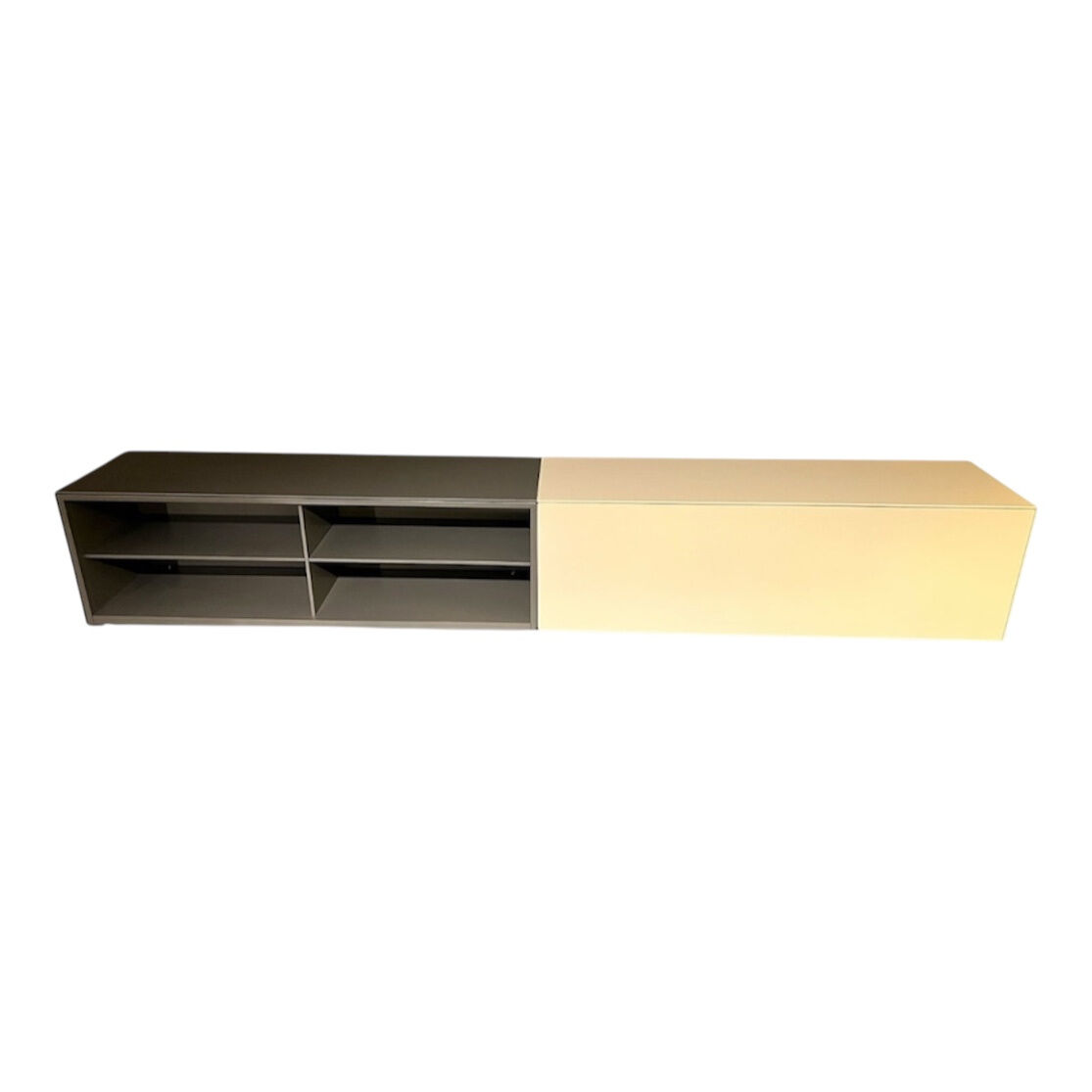 Piure - Edit Sideboard Hängend Mattlack Links Graphite Rechts Light Grey Grau - 2
