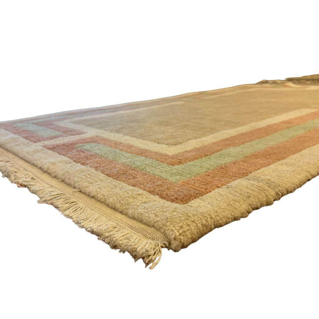 Eigene Herstellung - Teppich Brücke-Nepal 183x122 cm Schurwolle Beige Grün Rot - 3