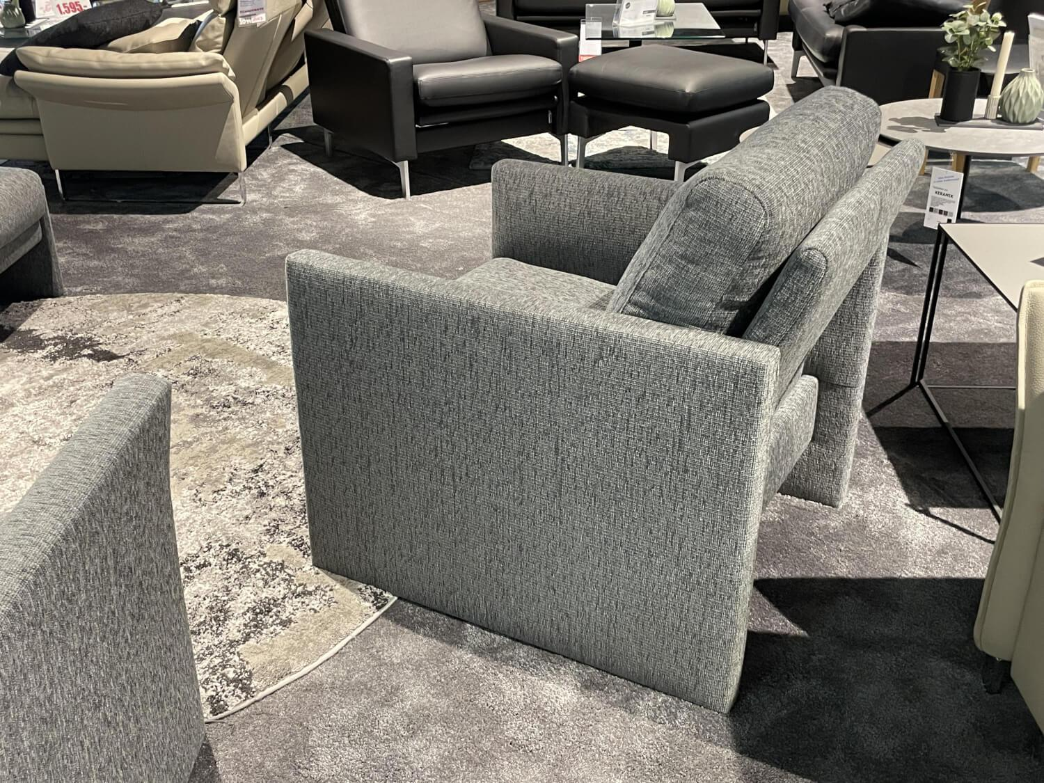 Erpo - Polstergarnitur ER175 Varese Stoff Nora 5063 81 Grau - 5