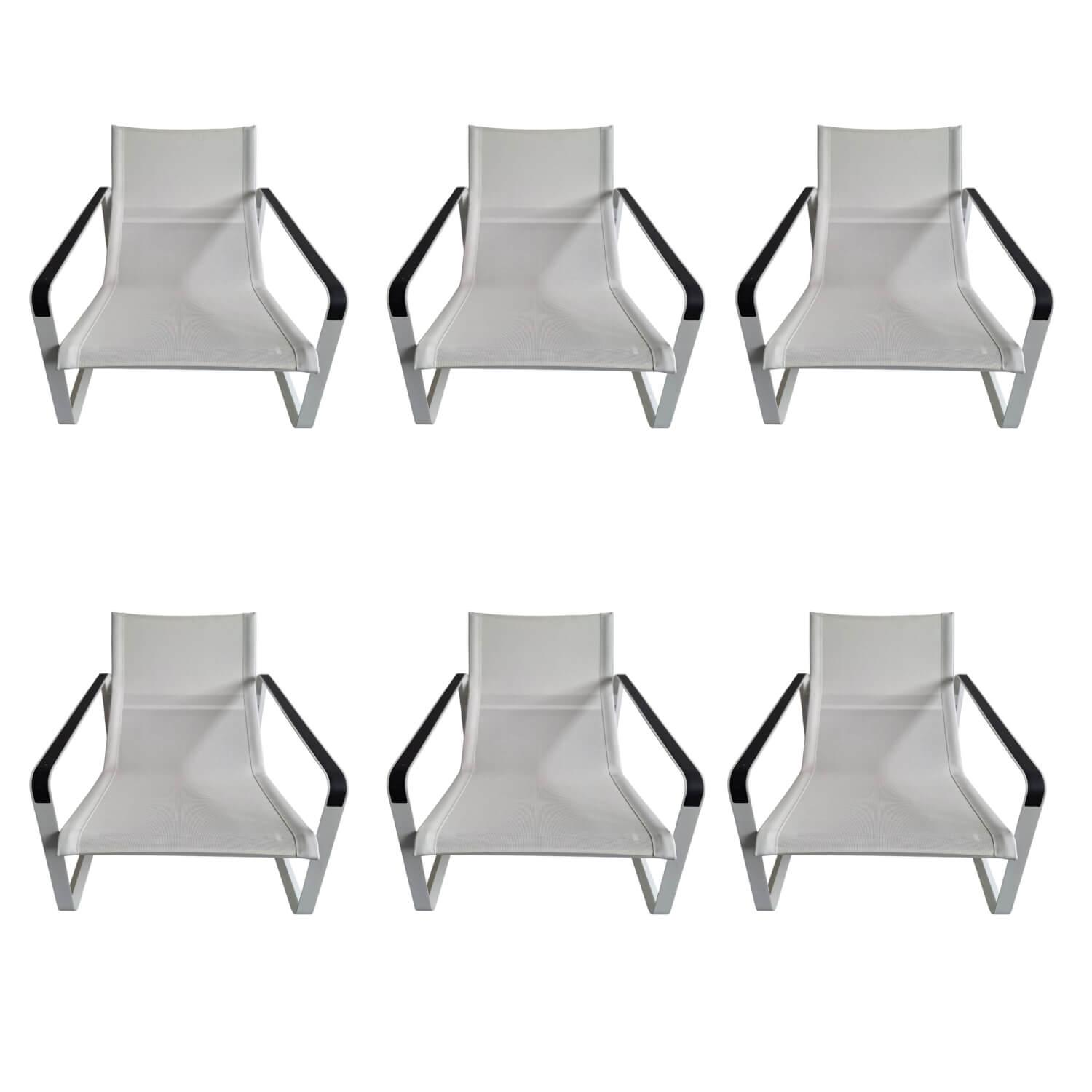 Tribù - 6er-Set Stuhl Neutra Easy Sitzfläche White Weiß Gestell Aluminium Lackiert Weiß - 1