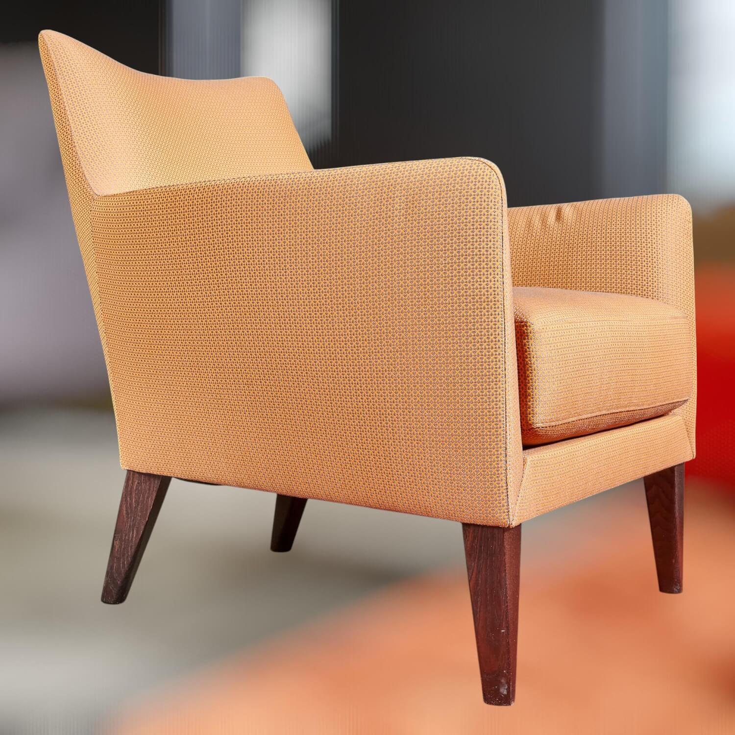 Bielefelder Werkstätten - Coco Beistellsessel Stoff Minimo 9-2463-060 Beige Braun - 8
