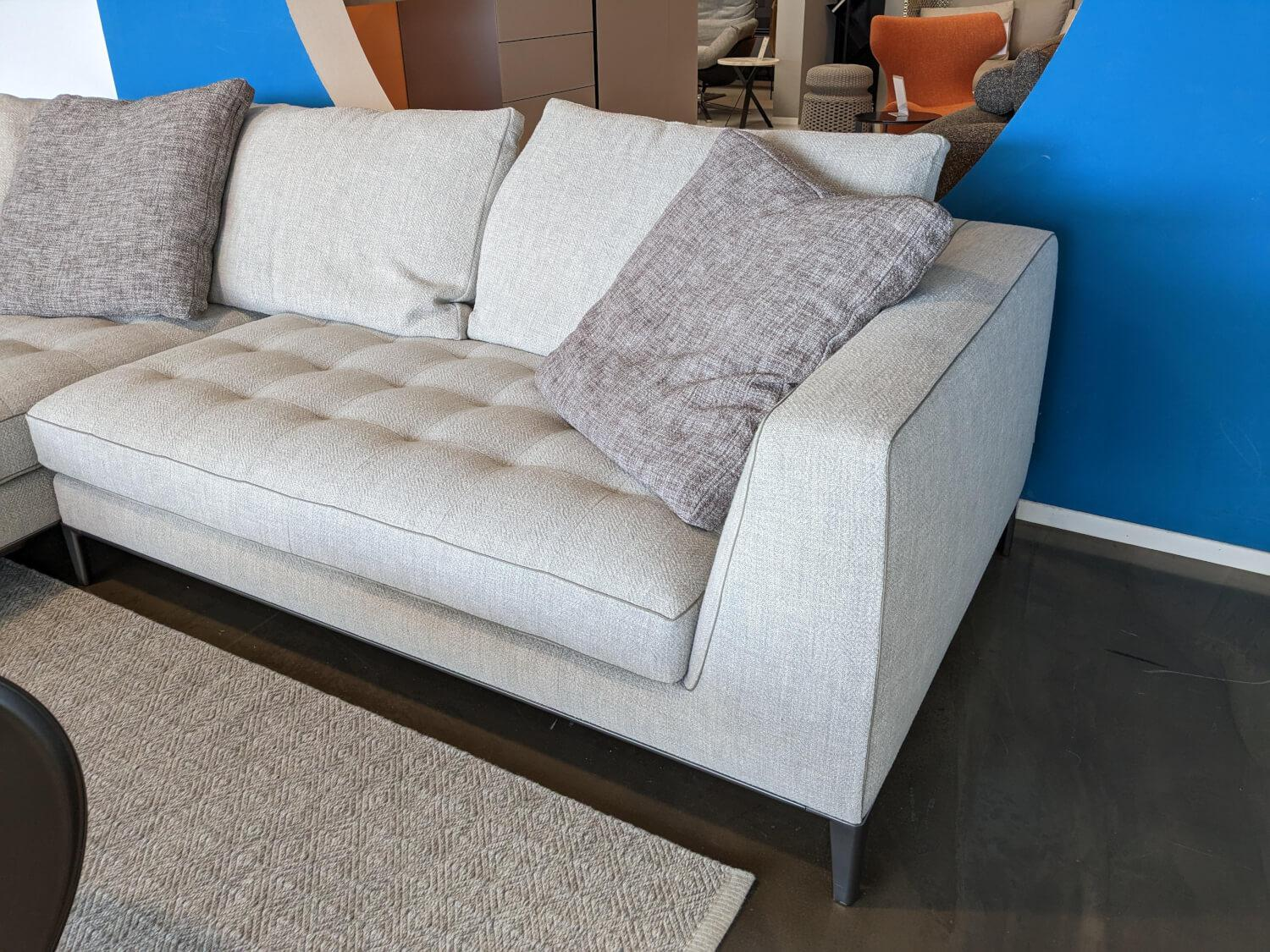Maxalto - Ecksofa Lucrezia Soft Stoff Solaris 300 Tortora Beige mit 5 Kissen - 12