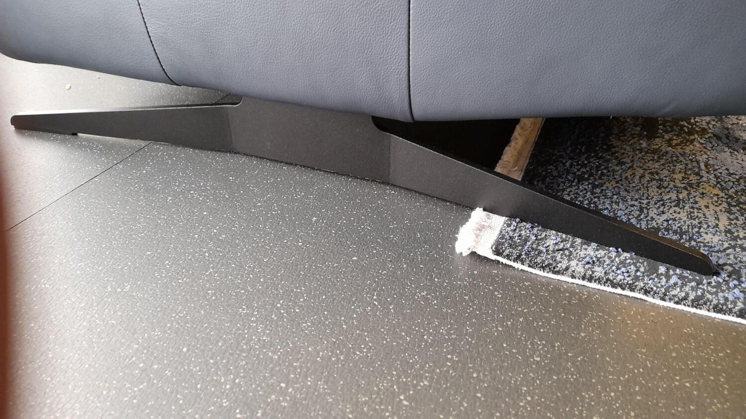 Arco - Garnitur 50017 Leder Arcolife Gala Fjord Blau Kufe Schwarz 2 Sofas - 7