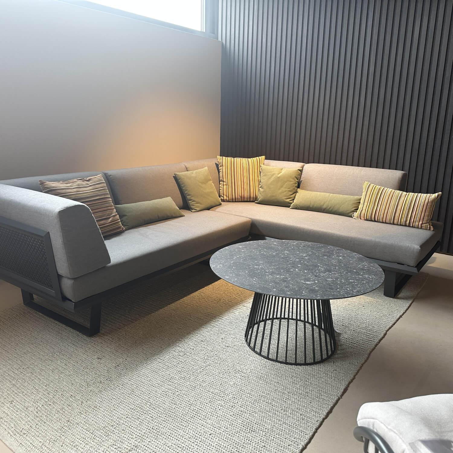 Solpuri - Sofa Boom Outdoor Stoff Premium Bombay Anthracite Anthrazit Gestell Aluminium Anthrazit - 2