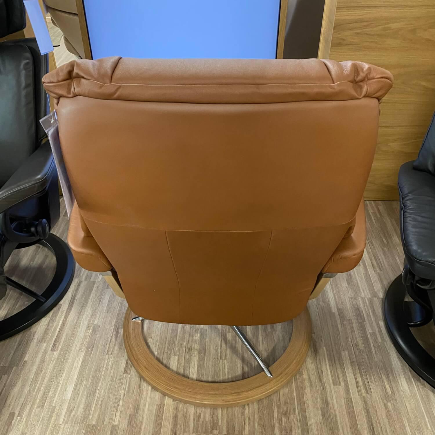 Stressless - Stressless Sessel mit Hocker Mayfair M Leder Paloma Cooper Signature Eiche - 7