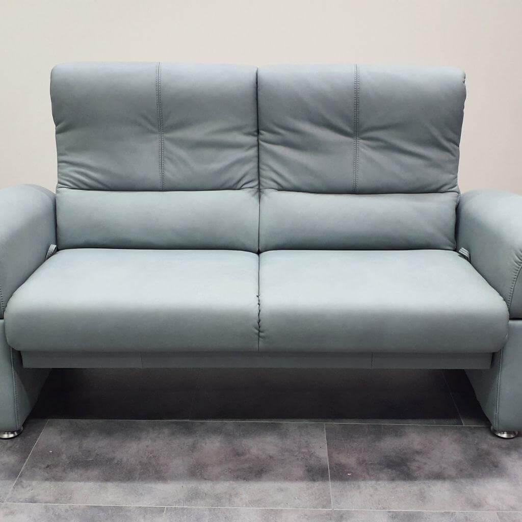 himolla - Sofa 2,5-Sitzer 6001 87 N42 Vorziehcouch Mit Abklappbaren Seitenteilen Leder 22 Soft Nappa Jade Grau Grün - 3