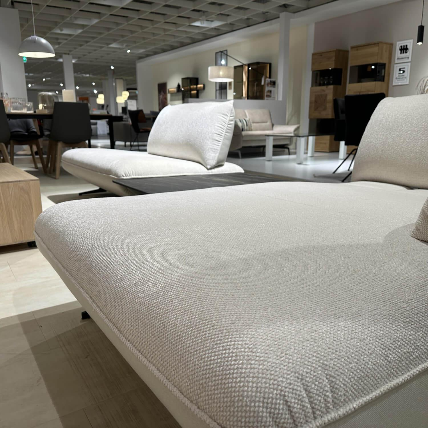 JOOP! - Sofa Living Elements 8169 Stoff JOOPD18 Wolke/ Joop D19 Natur (24) Kufe Anthrazit Pulverbeschichtet - 4