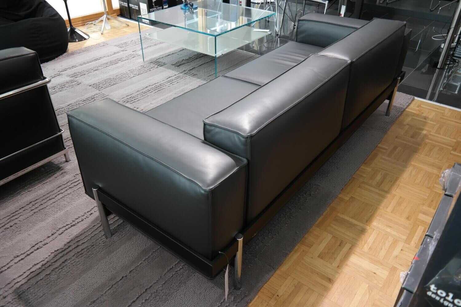 De Sede - Sofa DS-21/23 2,5-Sitzer Leder Touch Umbra Braun Grau - 4