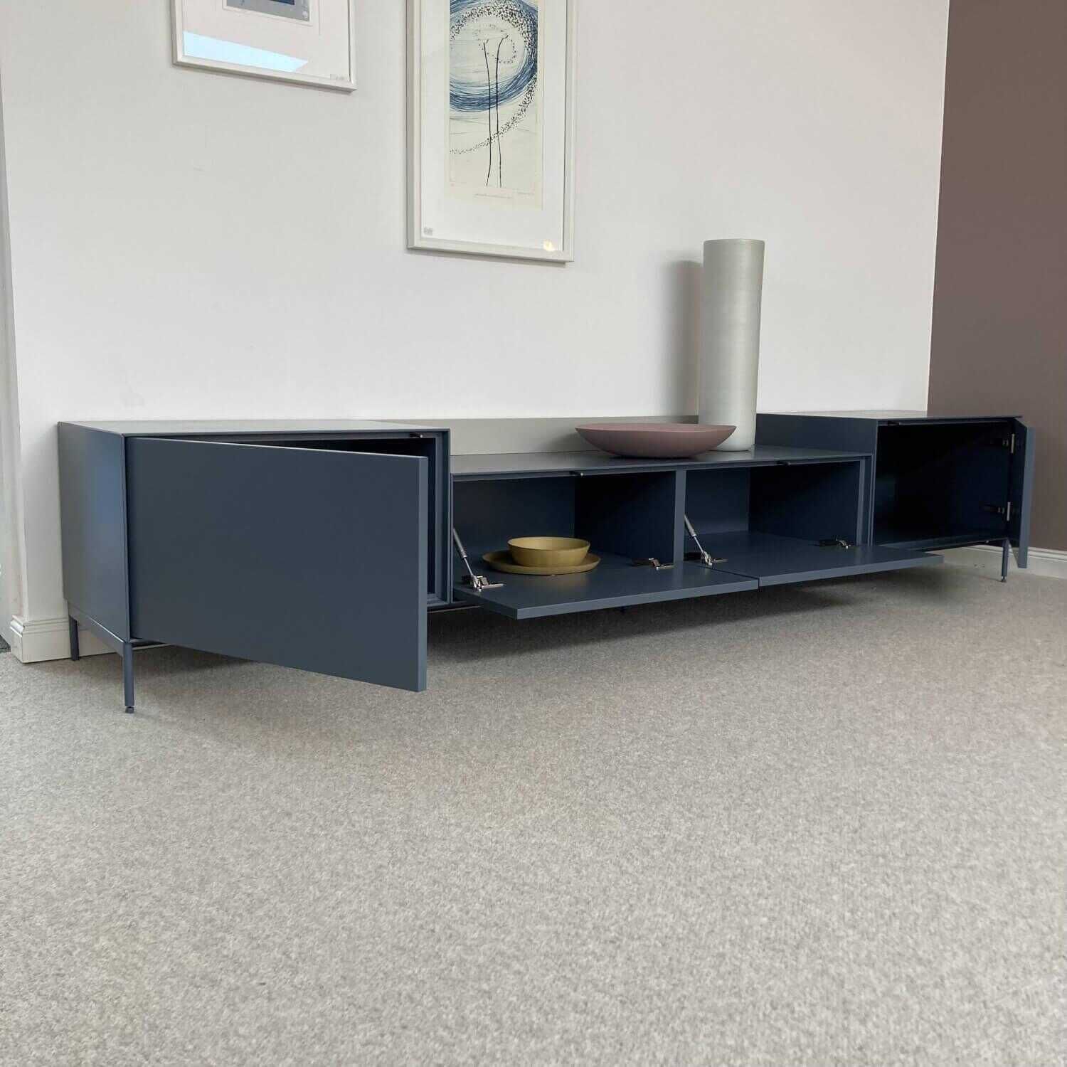 Treku - Sideboard Lauki Taubenblau Holz Lackiert - 5