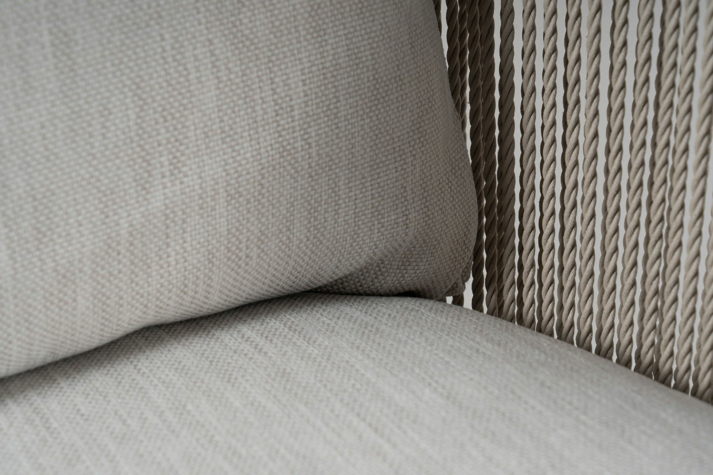 Tribù - Sessel Senja Geflecht Canax Linen 10 Gestell Aluminium Wengefarben 89 Pulverbeschichtet - 5