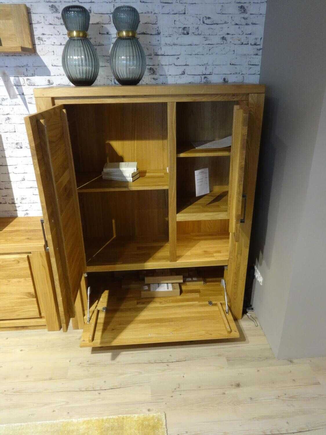 Natura - Wohnwand Farmingdale Eiche Massiv Natur Geölt - 6