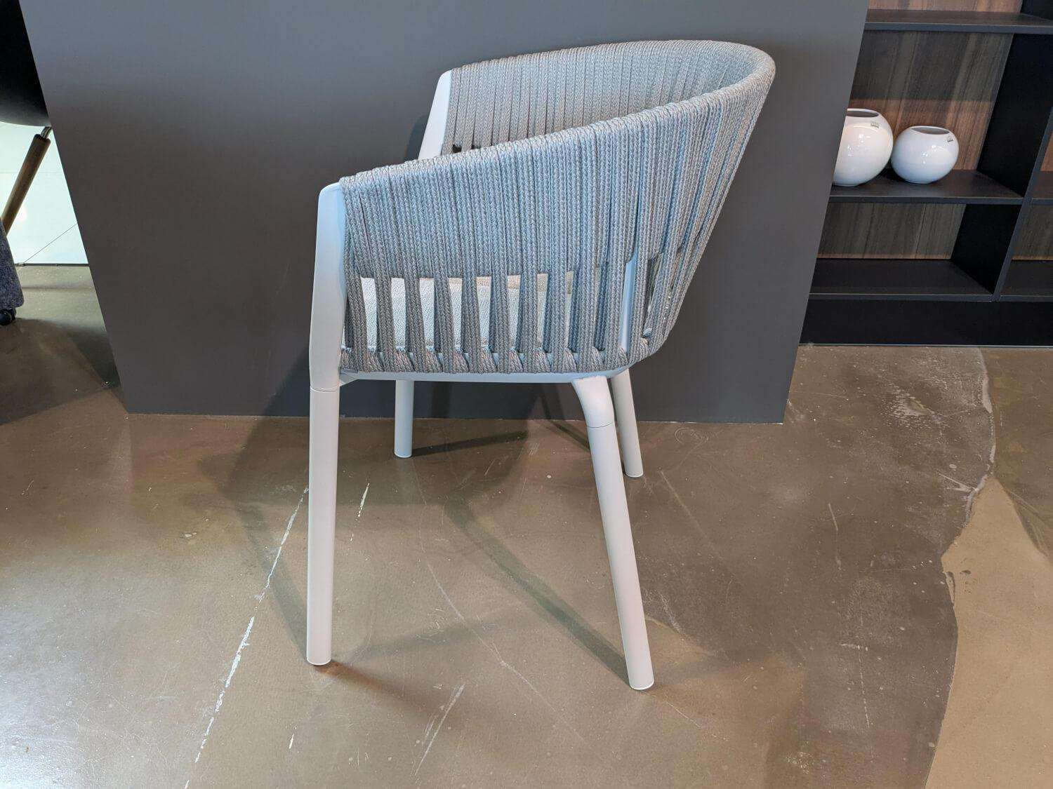 Fast - 4er-Set Outdoorstuhl Ria Schnur Powder Grey Aluminium Pulverbeschichtet - 4