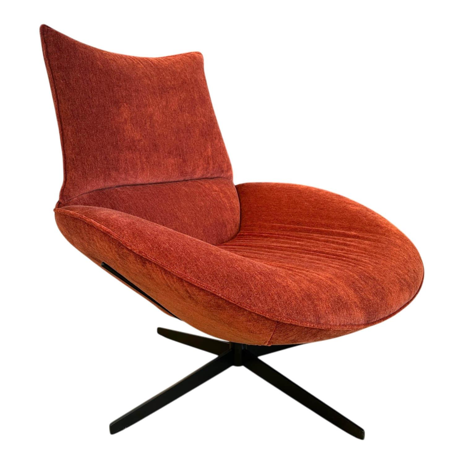 IP Design - Funktionssessel Allrounder Stoff Savoy BW1792-262 Mit Rot Sternfuß Schwarz Matt Mit Dreh- und Neigefunktion - 1