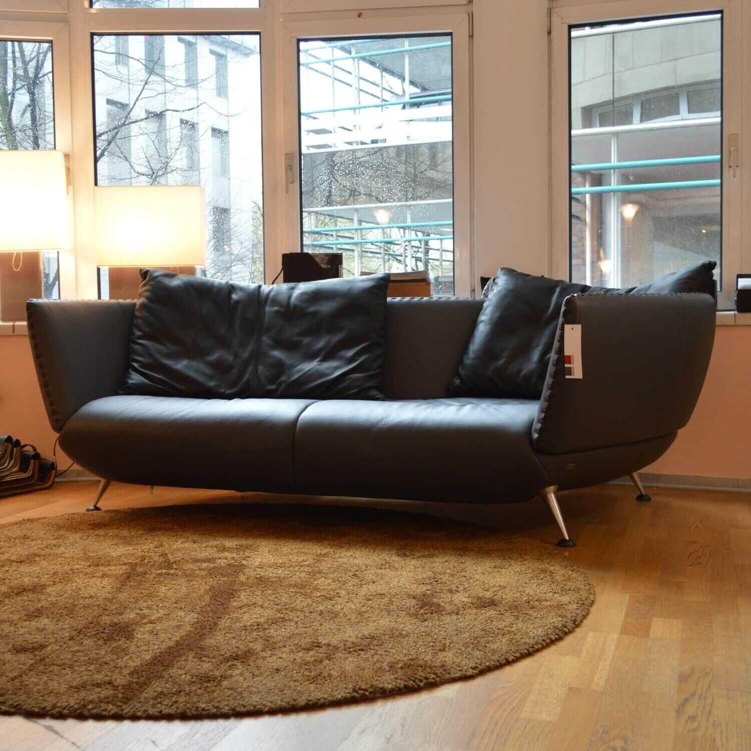De Sede - Landschaft Sofa DS 102 30 Rechts Leder Living Umbra Grau - 1