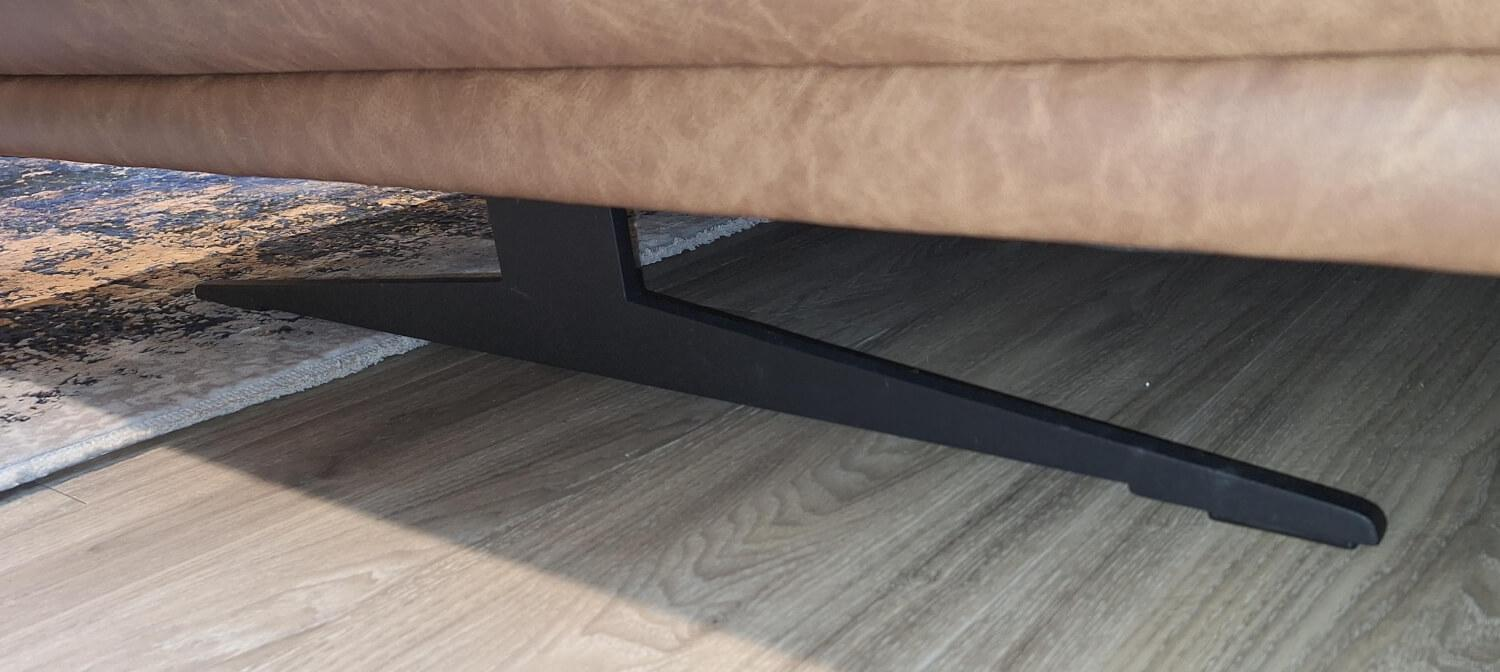 Candy - Ecksofa Santo Leder Vincenza Braun ohne Dekokissen - 9