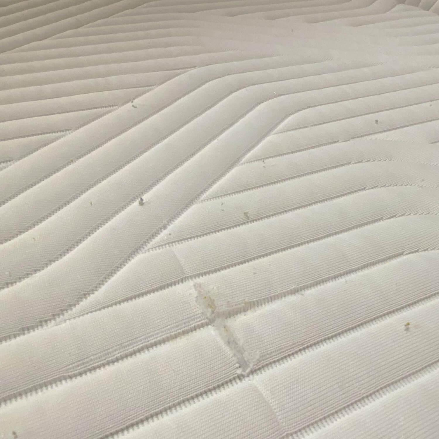 Tempur - Boxspringbett Flat Stoff White 9130 Weiß Eiche mit 2 Matratzen - 10