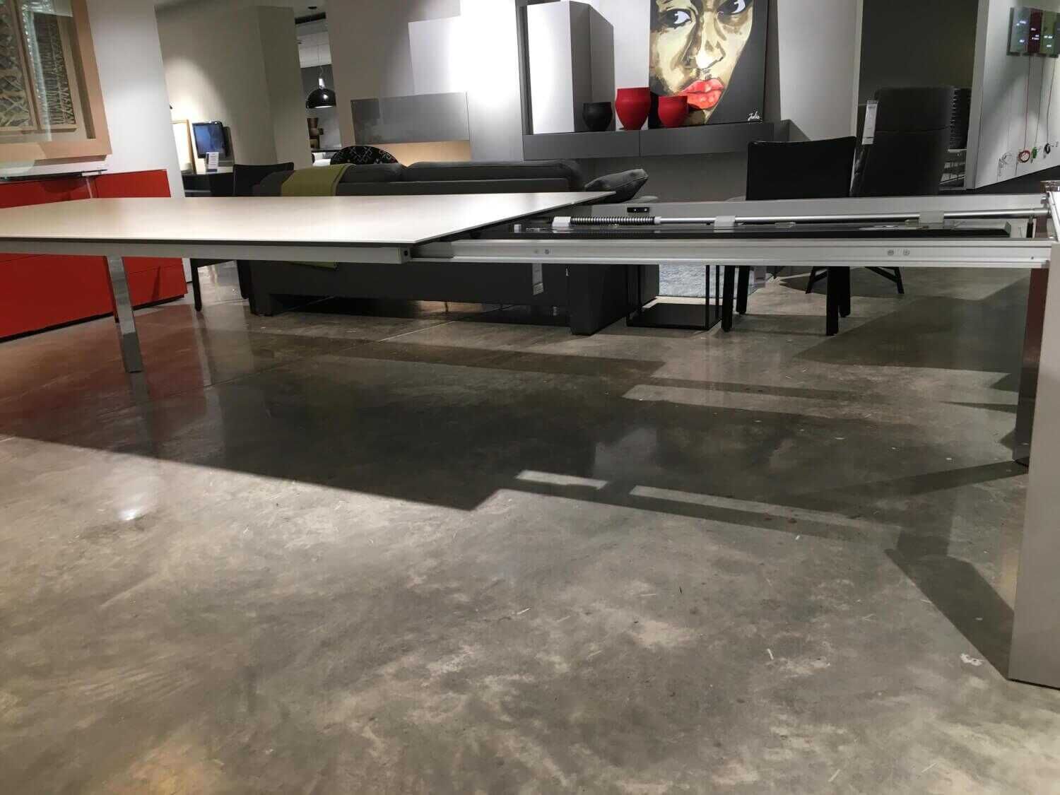 Kettnaker - Auszugstisch Soma Keramik Beige Füße Chrom Glänzend - 8