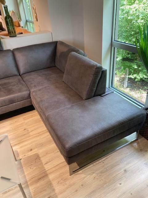 Activineo - Ecksofa Barolo Stoff Relax 66 Graphite Grau mit 2 Kopfstützen - 5