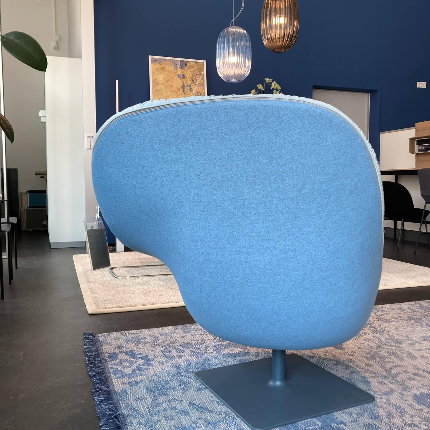Moroso - Sessel Bohemian BH0001 Stoff 731 Hellblau Sitz Remix 823 Hellblau - 6