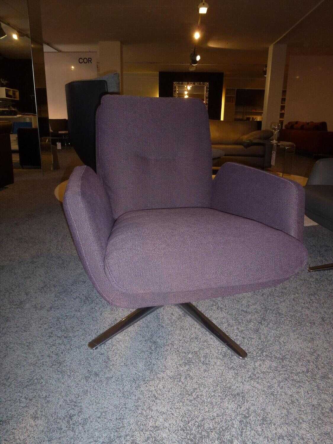 Sessel 15122 Stoff Violett mit abnehmbaren Bezügen