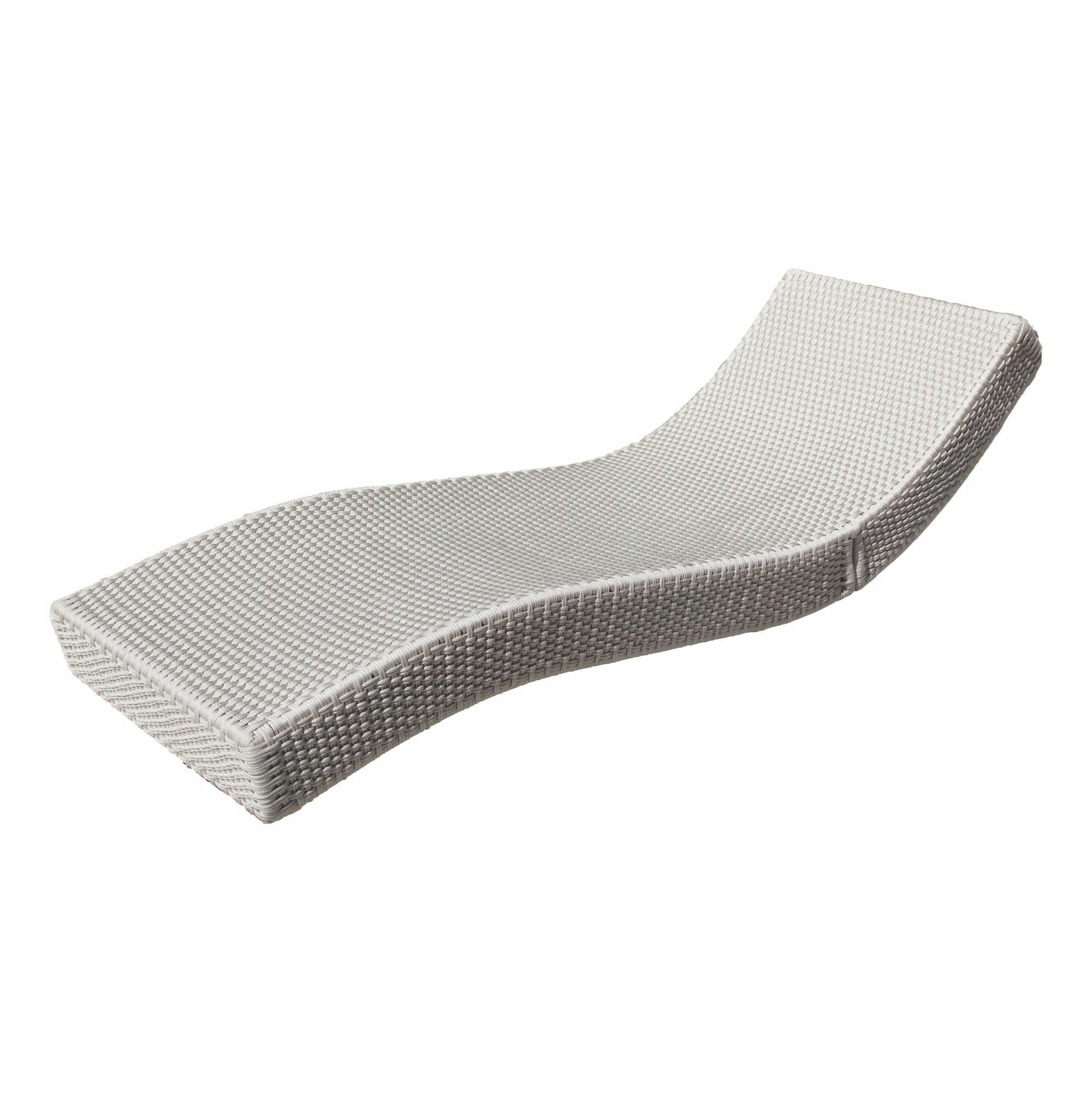 Paola Lenti - Liege Wave B09 Rope Corda 06 Grau Gestell Stahl Mit Plastikfußgleiter Ghiaccio Cemento Grau - 1