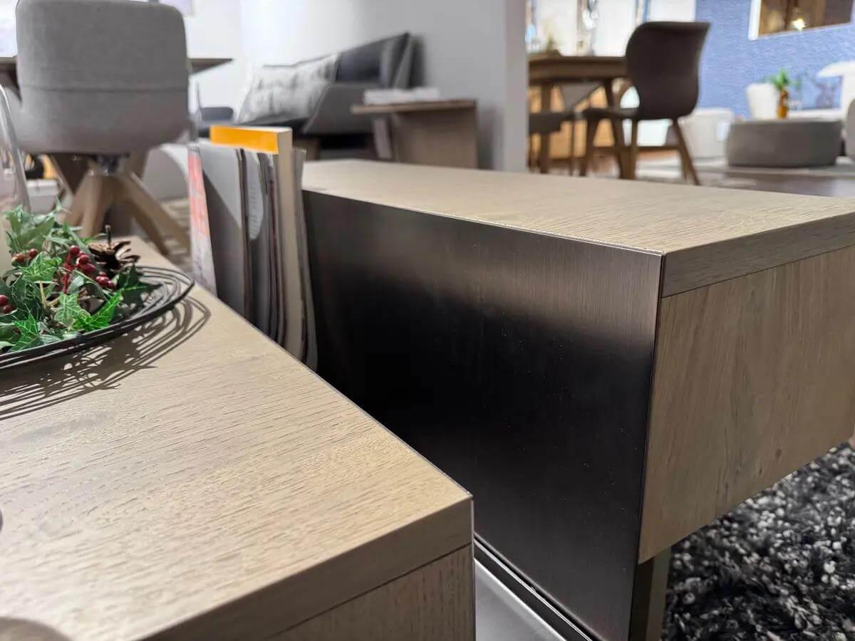 Voglauer - Couchtisch Vgalvino CT77 Alteiceh Rustiko Schwemmgrau Lackiert - 2